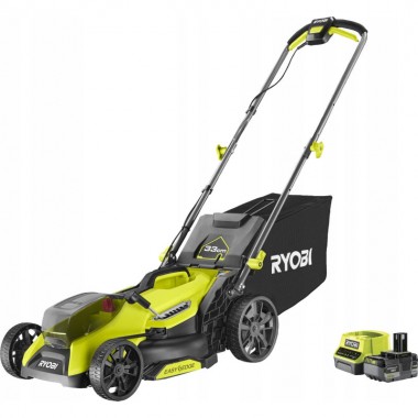 Газонокосилка аккумуляторная бесщёточная RYOBI RY18LMX33A-150 ONE+ 18В (ЗП+1х5Ач) 33см