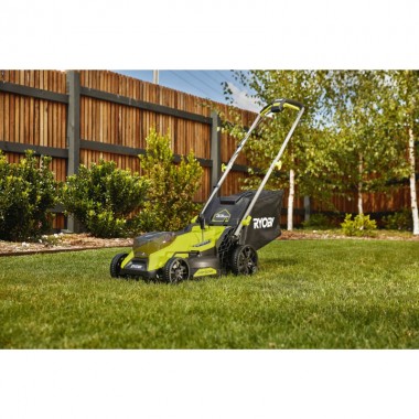 Газонокосилка аккумуляторная бесщёточная RYOBI RY18LMX33A-0 ONE+ 18В (каркас)