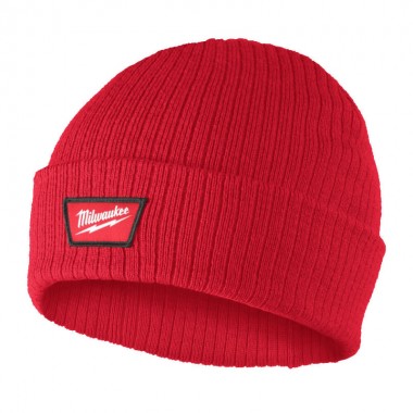 Шапка с манжетой MILWAUKEE, BNC RD, красная (ONE-SIZE)