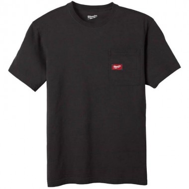 Футболка MILWAUKEE WTSSBL-XXL, з карманом та коротким рукавом, чорна, (розмір XXL) Футболка MILWAUKEE WTSSBL-XXL, з карманом та коротким рукавом, чорна, (розмір XXL)
