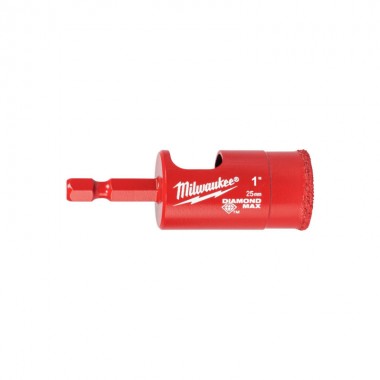 Коронка алмазна Diamond Plus MILWAUKEE, O25,0мм (1/4 Hex)