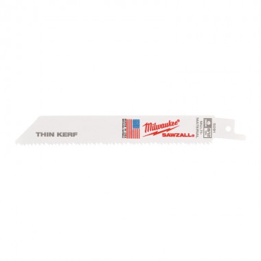 Полотно для шабельних пил THIN KERF MILWAUKEE, 150х3,1/2,1мм, (5шт), (універсальне)