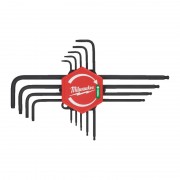 Набір ключів Г-образних TORX MILWAUKEE, (T8/T9/ T10/T15/ T20/T25/T27/ T30/T40) (9шт) пластиковий холдер