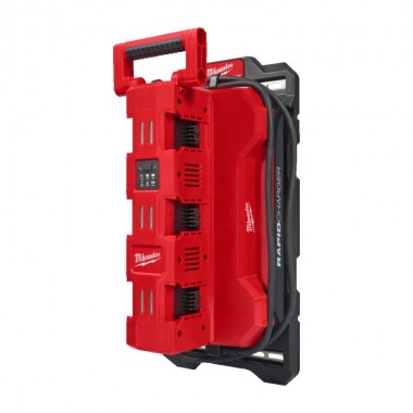 Зарядное устройство MILWAUKEE, M18 MPC6EU на 6 аккумуляторов PACKOUT Зарядное устройство MILWAUKEE, M18 MPC6EU на 6 аккумуляторов PACKOUT