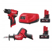 Набор из 2 инструментов аккумуляторных M12 BLPP2A-402B (ЗУ+2акк.Х4Ач+сумка)