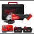 Шліфмашина кутова акумуляторна MILWAUKEE, M18 FSAG125XB-502X, діаметр 125мм (+2 акумулятори, зарядний пристрій, захисний кожух, Шліфмашина кутова акумуляторна MILWAUKEE, M18 FSAG125XB-502X, діаметр 125мм (+2 акумулятори, зарядний пристрій, захисний кожух,
