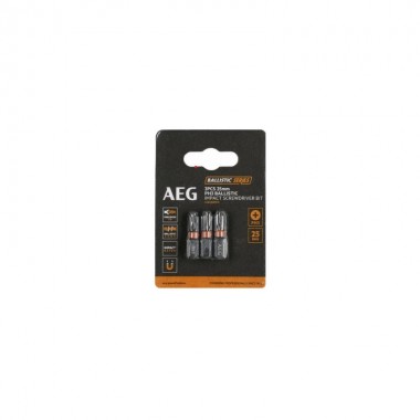 Бита ударная AEG AAK253PH3,  PH3, 25мм (3шт)