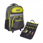 Рюкзак для інструменту RYOBI RSSBP2, 25л, на коліщатках, телескопічне руків'я, поліестер 600D