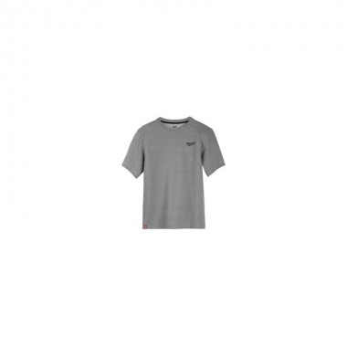 Футболка MILWAUKEE HTSSGR-XXL, легкая с коротким рукавом, серая, (размер XXL)