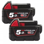 Набір акумуляторів MILWAUKEE, M18 B52 (5Аг)(M18 В5 - 2шт)