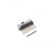 Набор 25 мм бит 10 штук: PH1 / PH2 / PH3 / PZ1 / PZ2 / PZ3 / T15 / T20 (×2) / T25. магнитный держате