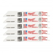 Полотно для сабельных пил THIN KERF MILWAUKEE, 150х1,4мм, (5шт), (металл)