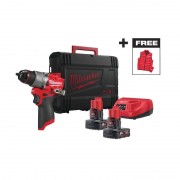 Дрель-шуруповёрт аккумуляторная бесщёточная ударная MILWAUKEE M12 FPD2MC-602X (45 Нм)+ жилетка