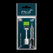 Запасні графітові жала 7030 SB +дві гумки, для PICA Fine Dry, твердість HВ, сірий графіт, 24шт