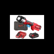 Обжимник гідравлійчний акумуляторний для кабелів MILWAUKEE, M18 HCCT-201CFORCE LOGIC™ 53 кН (+ заряд.пристрій, 1 акум., HD кейс)