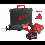 Пила сабельная аккумуляторная бесщёточная MILWAUKEE M18 FSXMC-801C (ЗУ+1акк.Х8Ач+кейс) FORGE+ALIS-0