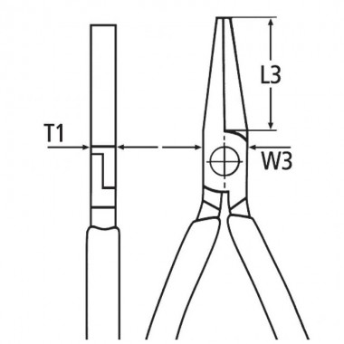 Плоскогубці захватні (гострогубці), 160 мм KNIPEX 31 15 160