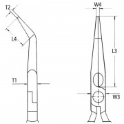 Плоскогубці монтажні 28 81 280