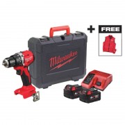 Дрель-шуруповёрт аккумуляторная бесщёточная ударная MILWAUKEE M18 BLPDRCMC-402C (60Нм) + ЖИЛЕТКА