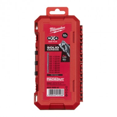 Набір бурів SDS-PLUS MX4 MILWAUKEE Set 3, (10шт), пластиковий кейс
