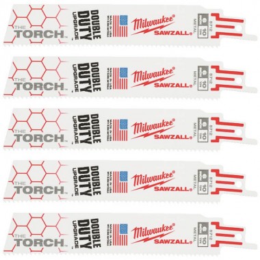 Полотно для сабельных пил TORCH MILWAUKEE, 150х2,5мм, (5шт), (металл)