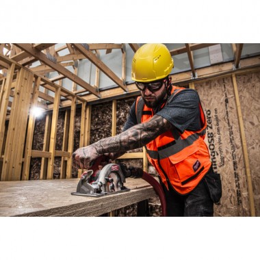 Пила дискова аккумуляторна безщіткова MILWAUKEE M18 FCS552-0, Ø165мм (каркас) + M18 B5 подарунок