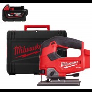 Пила лобзикова акумуляторна безщіткова MILWAUKEE M18 FJS-0X (каркас+HDкейс) + M18 B5 подарунок
