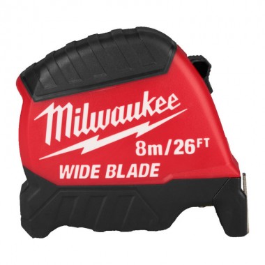 Рулетка WIDE BLADE MILWAUKEE (Gen2), 8м/26фт (35мм) Рулетка WIDE BLADE MILWAUKEE (Gen2), 8м/26фт (35мм)