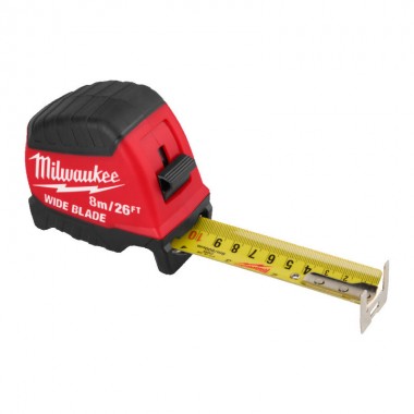 Рулетка WIDE BLADE MILWAUKEE (Gen2), 8м/26фт (35мм) Рулетка WIDE BLADE MILWAUKEE (Gen2), 8м/26фт (35мм)