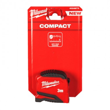 Рулетка Pro Compact MILWAUKEE (Gen 2), 3м, (19мм)