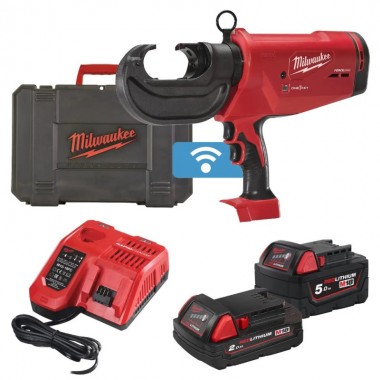 Обжимник гидравлический аккумуляторный для кабелей MILWAUKEE M18 HCCT109/42-522C (ЗУ+2акк.Х5Ач+кейс)