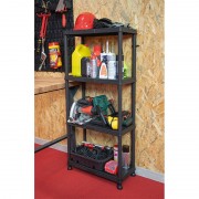 Система стеллажей QBRICK 60, стеллажи для хранения в мастерской, 4 полки, 100 кг