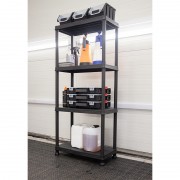 Система стеллажей QBRICK 60, стеллажи для хранения в мастерской, 4 полки, 100 кг