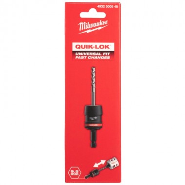 Хвостовик быстросьемный для коронок Bi-Metal HOLE DOZER MILWAUKEE QUIK-LOK (Hex 9,5мм)