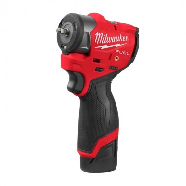Гайковерт акумуляторний безщітковий 1/4'' MILWAUKEE, M12 FSCIWF14-252X, 136Нм, з кільцем (зарядний пристрій С12 С, 2 акумулятори Гайковерт акумуляторний безщітковий 1/4'' MILWAUKEE, M12 FSCIWF14-252X, 136Нм, з кільцем (зарядний пристрій С12 С, 2 акумулятори