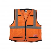 Жилет сигнальный Hi-Viz PREMIUM MILWAUKEE оранжевый, размер S/M