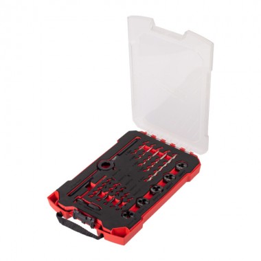 Набор метчиков и плашек метрических MILWAUKEE М3-М7, (17шт) Набор метчиков и плашек метрических MILWAUKEE М3-М7, (17шт)