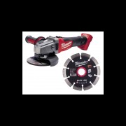 Шлифмашина угловая аккумуляторна MILWAUKEE, M18 FSAG125X-0, Ø125мм + Диск MILWAUKEE DUH 125 (10шт)