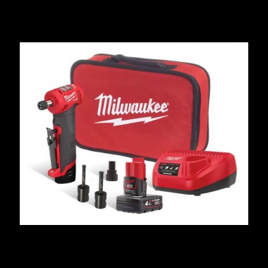 Машина шлифовальная аккумуляторная цанговая угловая MILWAUKEE M12 FDGA-422BA (ЗУ, 2акк.,сумка)