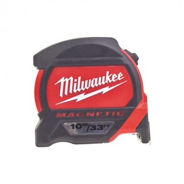 Рулетка магнітна PREMIUM MILWAUKEE, 10м/33фт, (27мм)