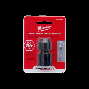 Перехідник ударний ShW MILWAUKEE, з квадрата 1/2'' на 1/4'' Hex