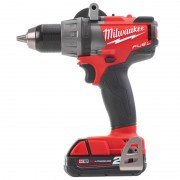 Дрель-шуруповерт аккумуляторная MILWAUKEE M18 FDD-202X, 135Нм (ЗУ, 2Х2Ач, HDкейс)