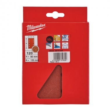 Папір шліфувальний 80х133 зерно 120 (10 шт)