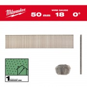 Гвозди оцинкованные покрытые смолой с Т-образной головкой MILWAUKEE, 18G/0°/50мм, (5000шт)