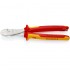 Кусачки боковые (бокорезы) особой мощности, Ø4,6мм, 250мм VDE KNIPEX 74 06 250 T, с страховкой, хром