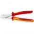 Кусачки боковые (бокорезы) особой мощности, Ø4,6мм, 250мм VDE KNIPEX 74 06 250 T, с страховкой, хром
