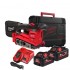 Шлифмашина ленточная аккумуляторная бесщеточная MILWAUKEE, M18 FBTS75-552X (ЗУ, 2х5,5Ач, HDкейс)