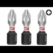 Бита SHOCKWAVE MILWAUKEE, PZ2, 25мм, (3шт)