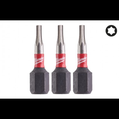 Біта SHOCKWAVE MILWAUKEE, TX8, 25мм, (3шт)
