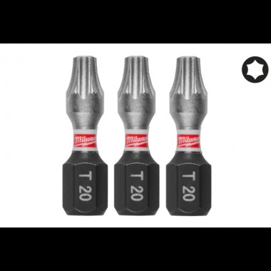 Біта SHOCKWAVE MILWAUKEE, TX20, 25мм, (3шт)